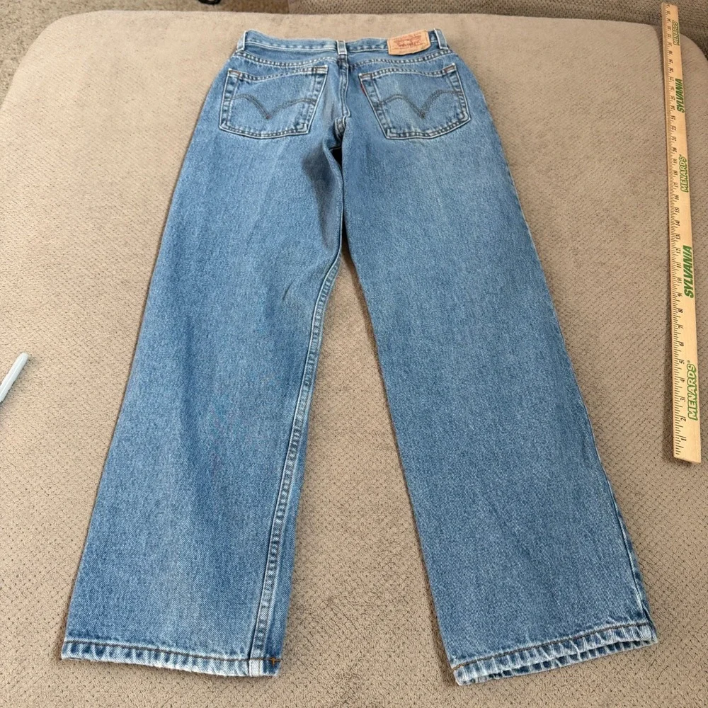 Vintage 1990s Levi's 550 Relaxed Fit Jeans Medium Wash Denim 27x29 18 Slim